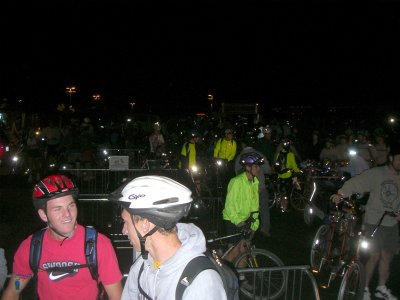 Start of the night ride.